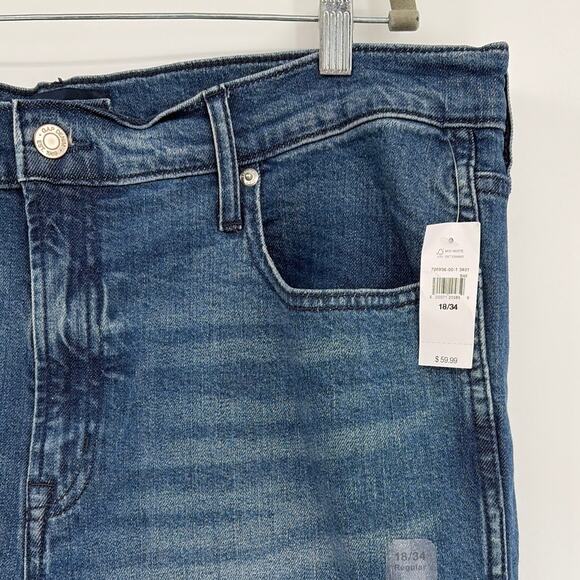 GAP High Rise Vintage Slims Womens Jeans Sz 18/34 NWT Normcore Minimal  American - Picture 3 of 9